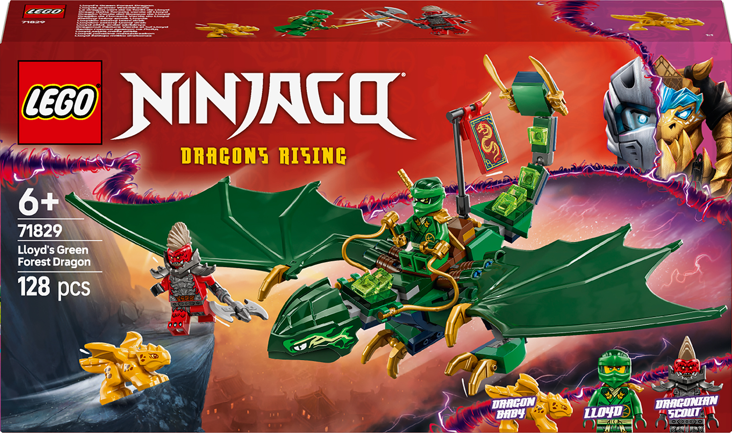 Constructor LEGO Ninjago - Dragonul Lloyd's Green Forest (71829)