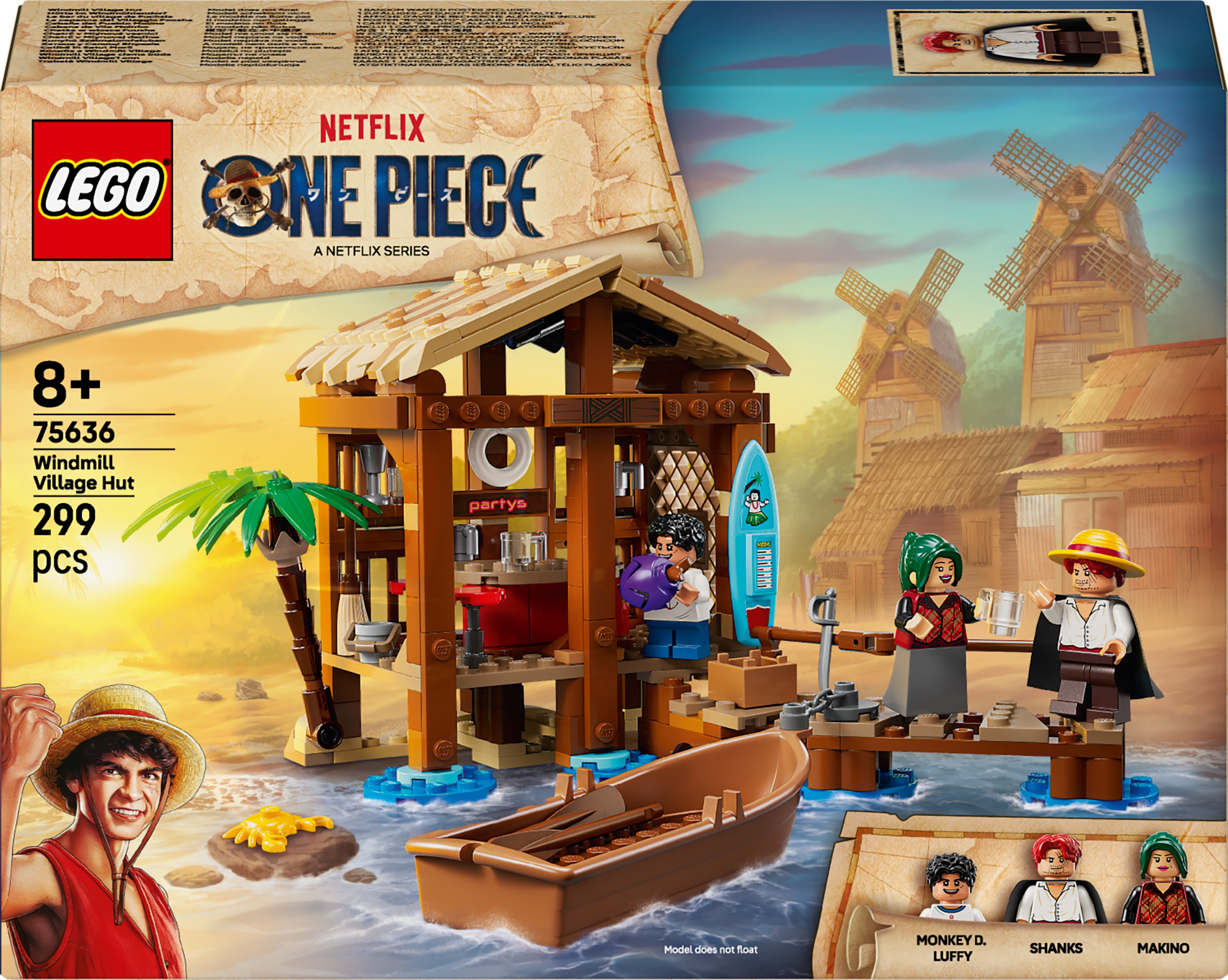 Constructor LEGO One Piece -Koliba în Windmill Village (75636)