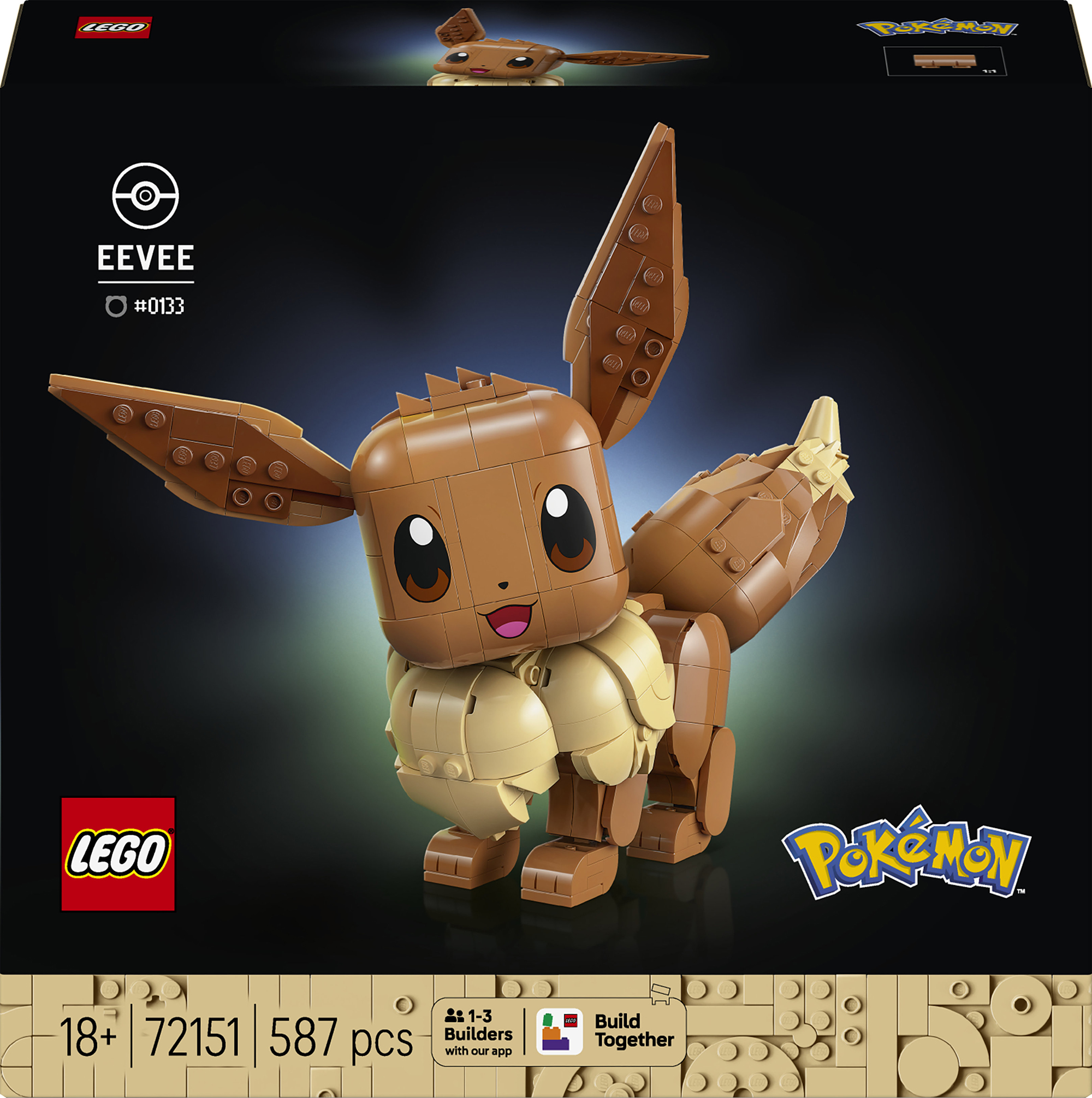 Constructor LEGO Pokemon - Eevee (72151)