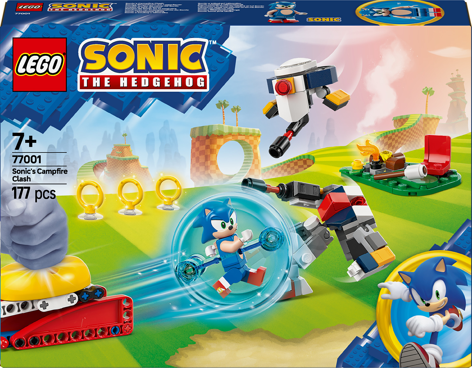 Constructor LEGO Sonic - Ciocnirea focului de tabără a lui Sonic (77001)