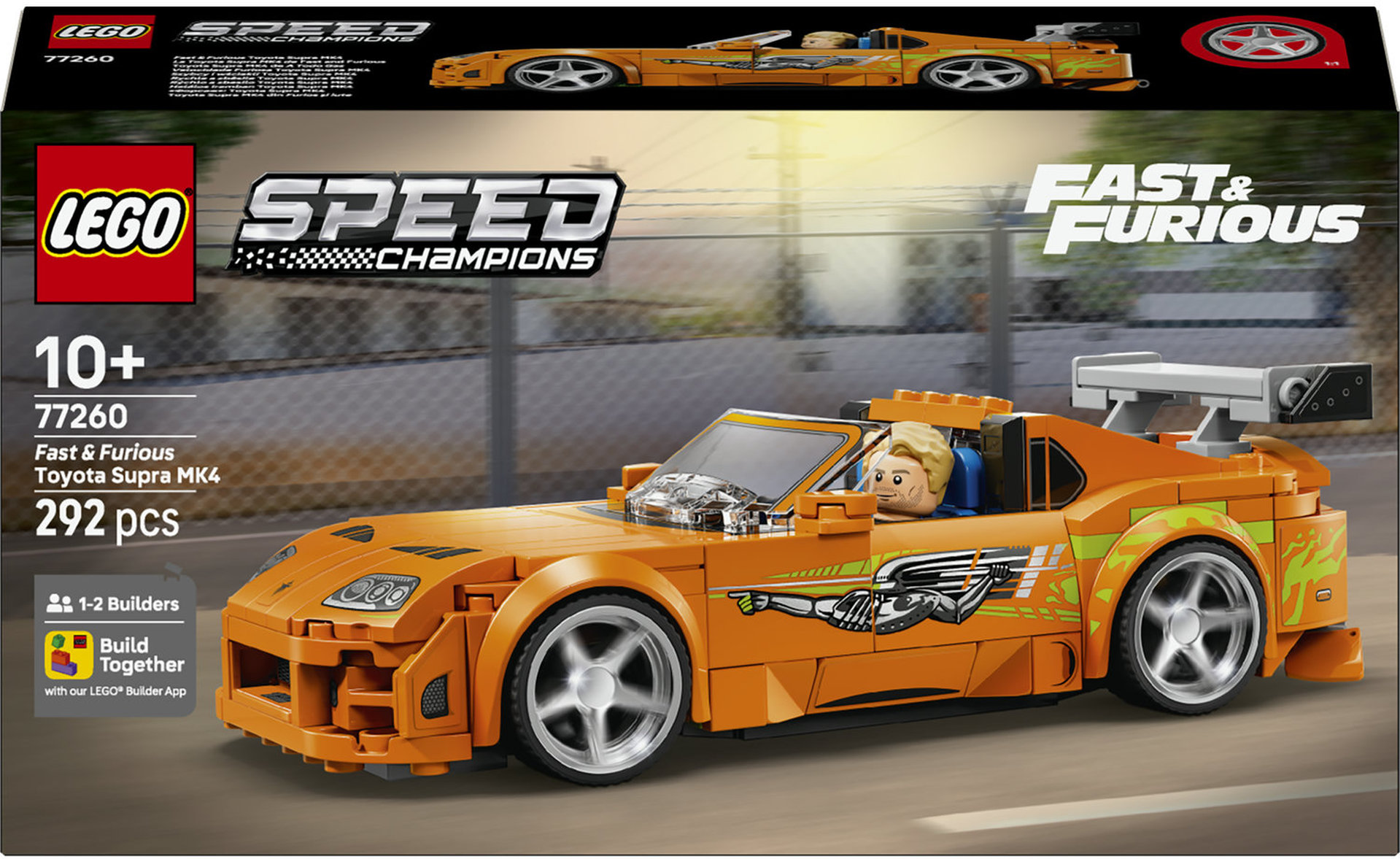Constructor LEGO Speed Champions - Fast and Furious: Toyota Supra MK4 (77260)