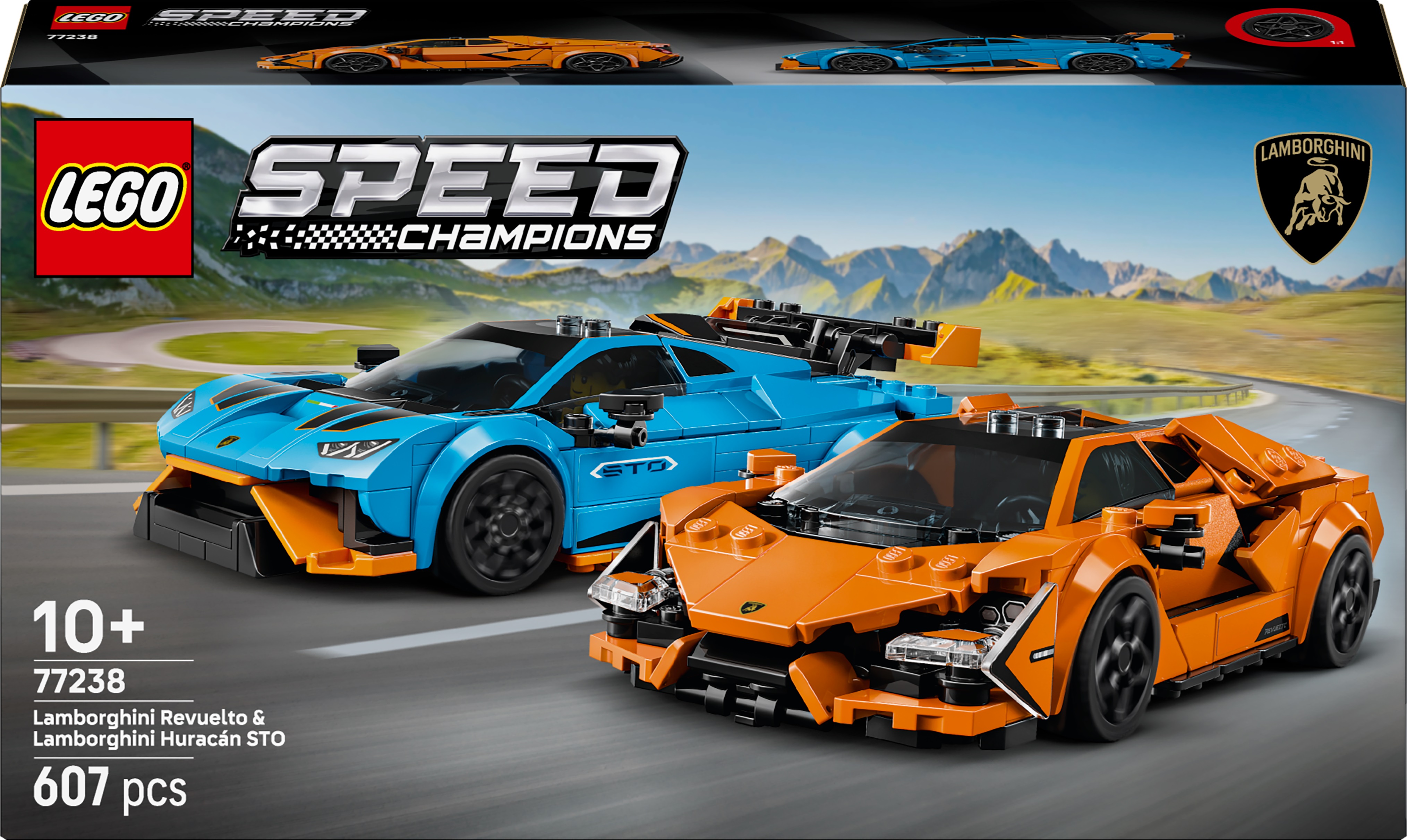 Constructor LEGO Speed Champions - Lamborghini Revuelto si Huracán STO (77238)