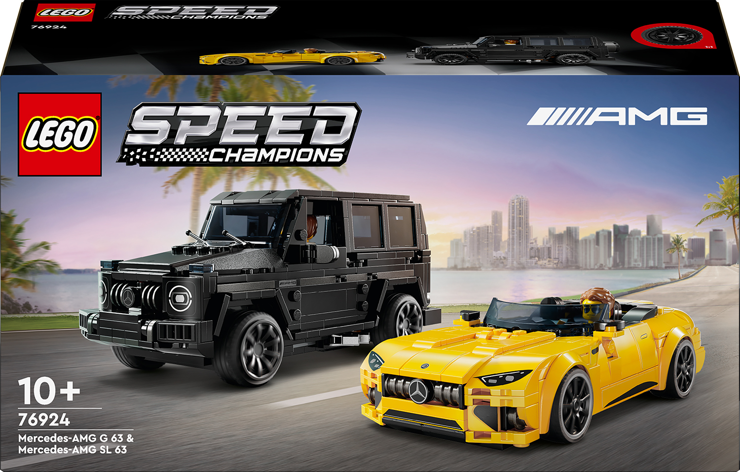 Constructor LEGO Speed Champions  - Mercedes-AMG G 63 șid Mercedes-AMG SL 63 (76924)
