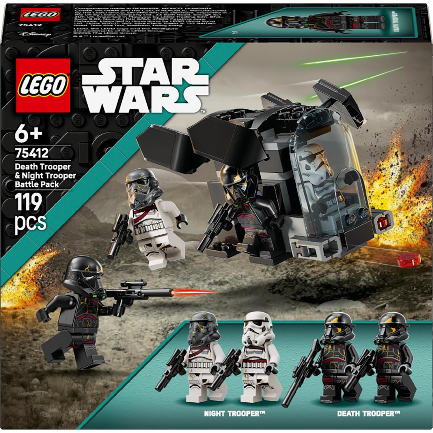Constructor LEGO Star Wars - Pachet de luptă: Stormtrooper al Morții și Stormtrooper al Nopții (75412)