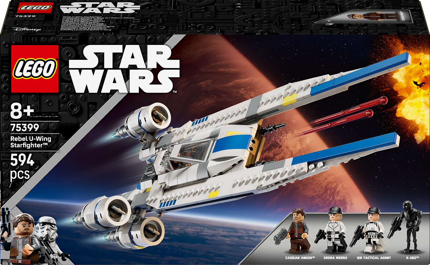 Constructor LEGO Star Wars - Luptător rebel U-Wing (75399)