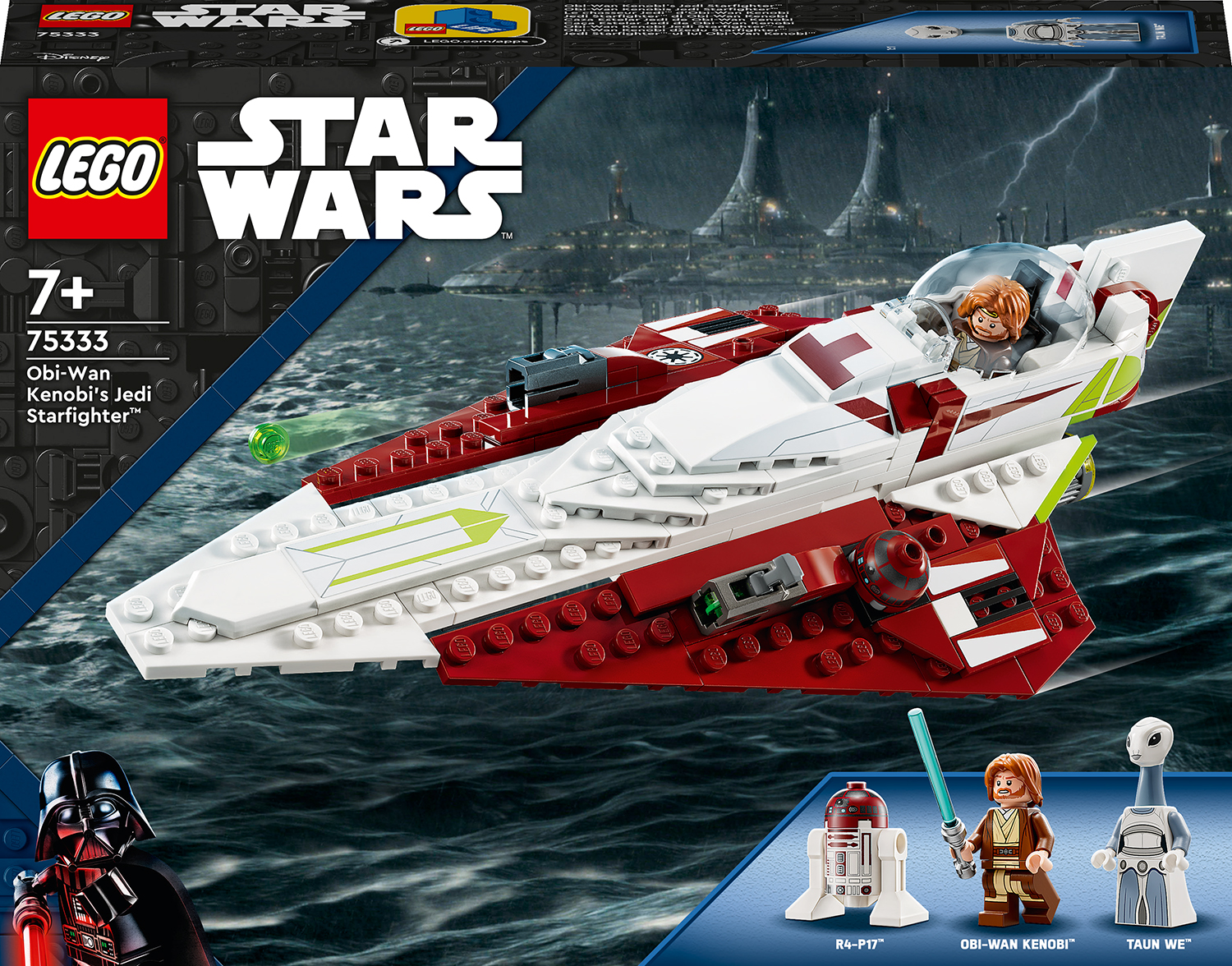 Constructor LEGO Star Wars - Luptătorul Jedi al lui Obi-Wan Kenobi (75333)