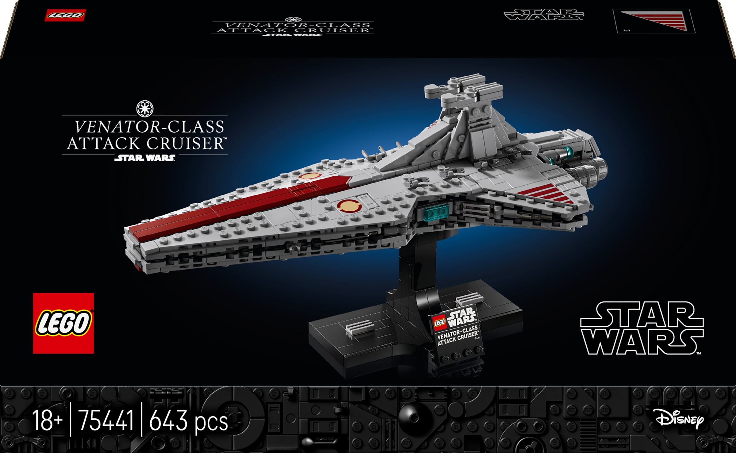 Constructor LEGO Star Wars -Crucișător de atac clasa Venator (75441)