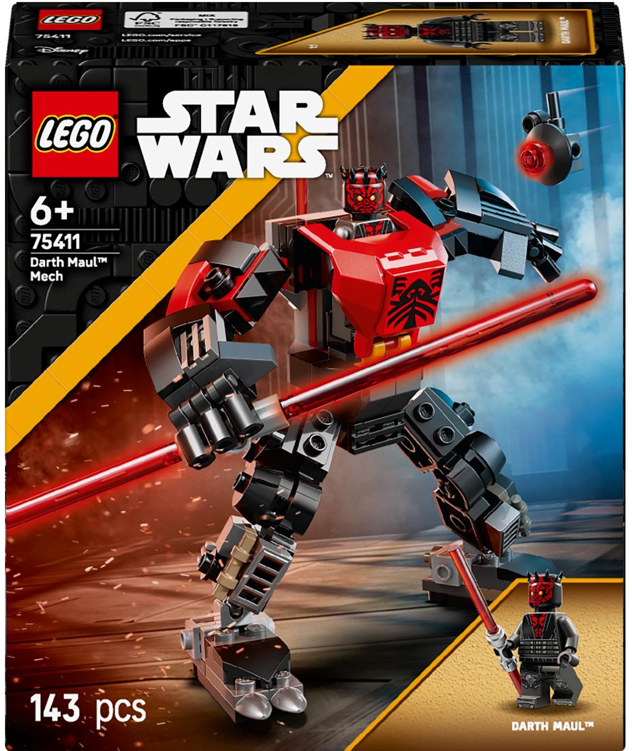 Constructor LEGO Star Wars - Robotul Darth Maul (75411)