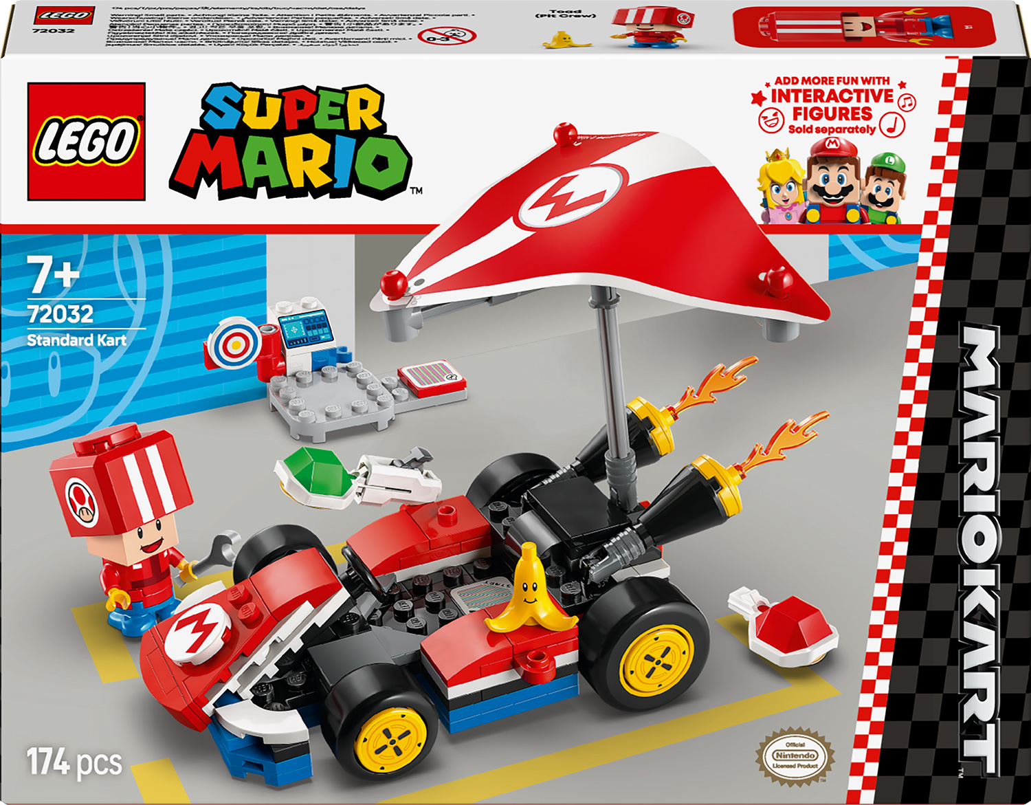 Constructor LEGO Super Mario - Mario Kart, Standard Kart (72032)