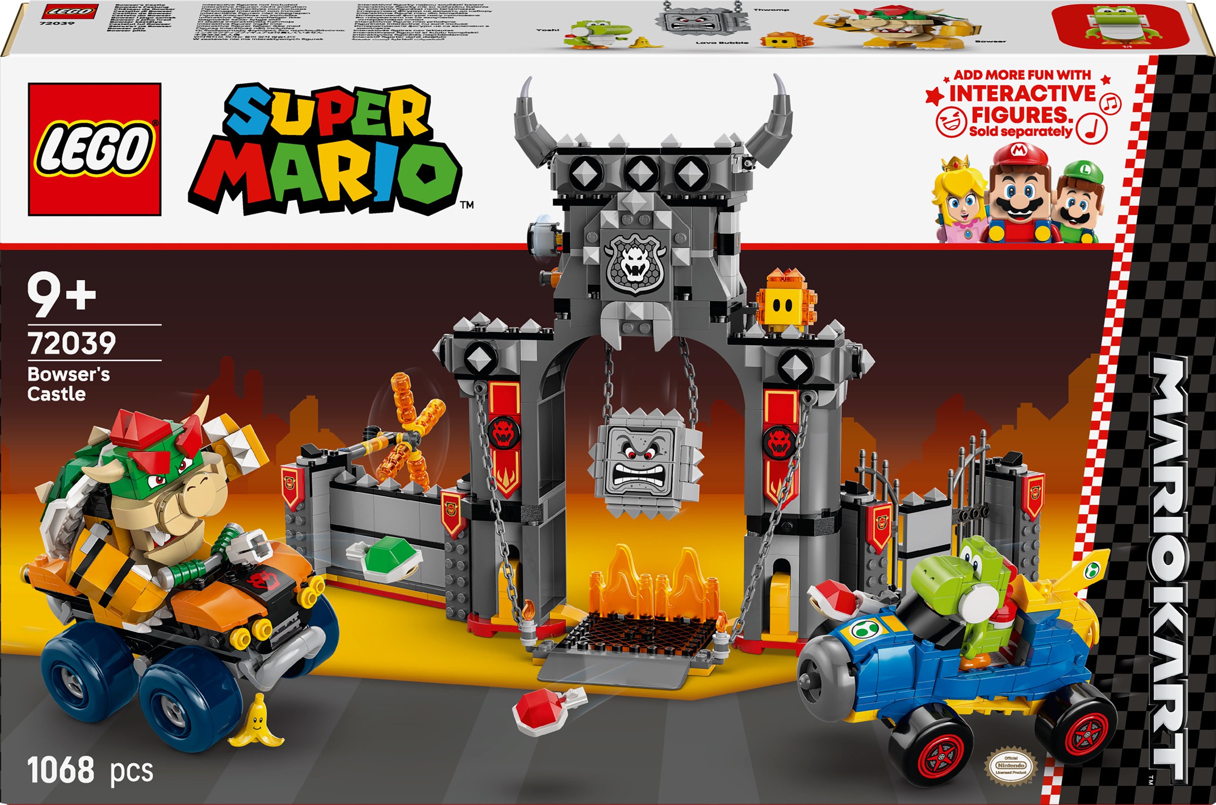 Constructor LEGO Super Mario - Mario Kart, Castelul din Bowser (72039)