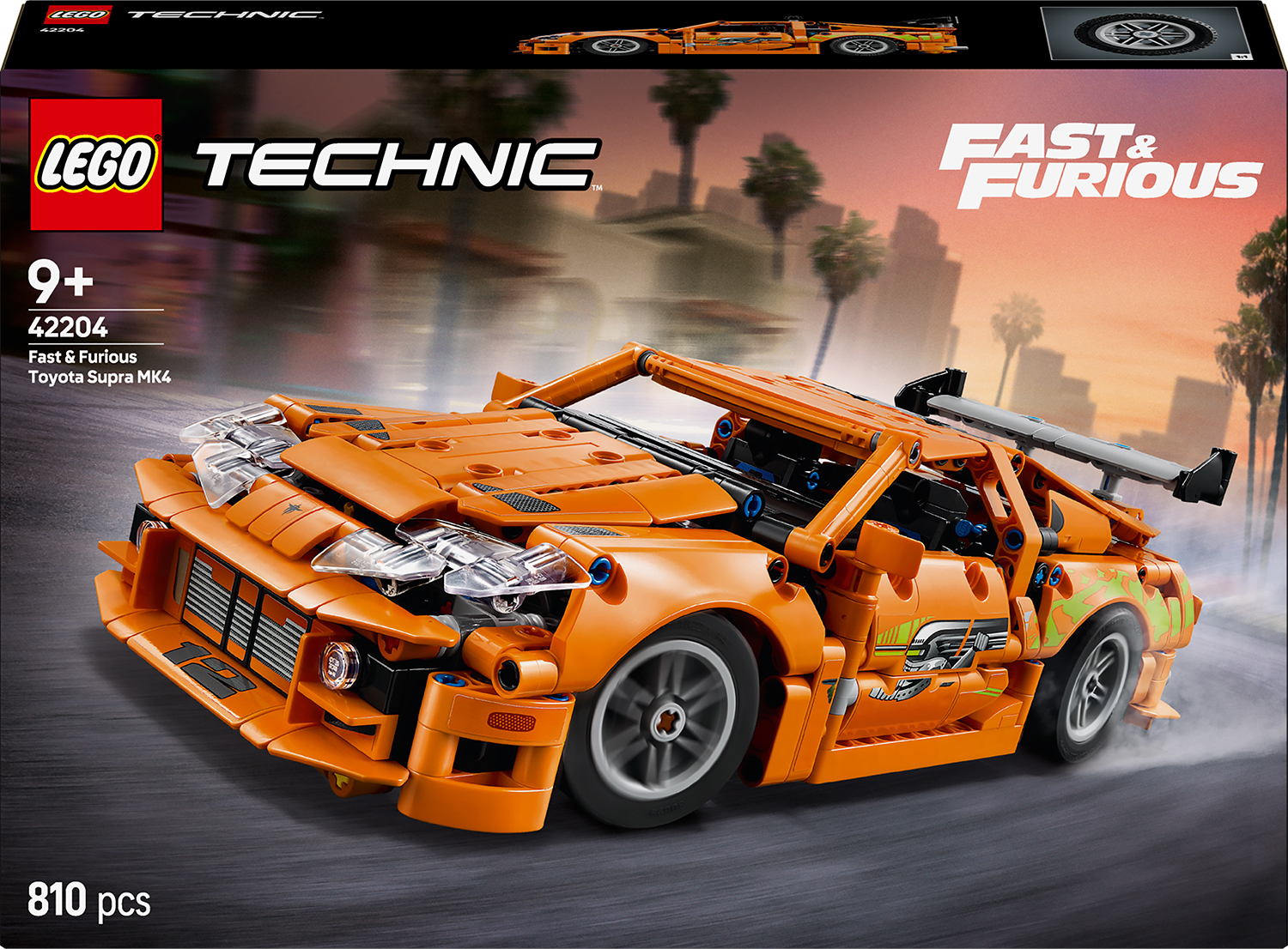 Constructor LEGO Technic - Furios şi iute, Toyota Supra MK4 (42204)