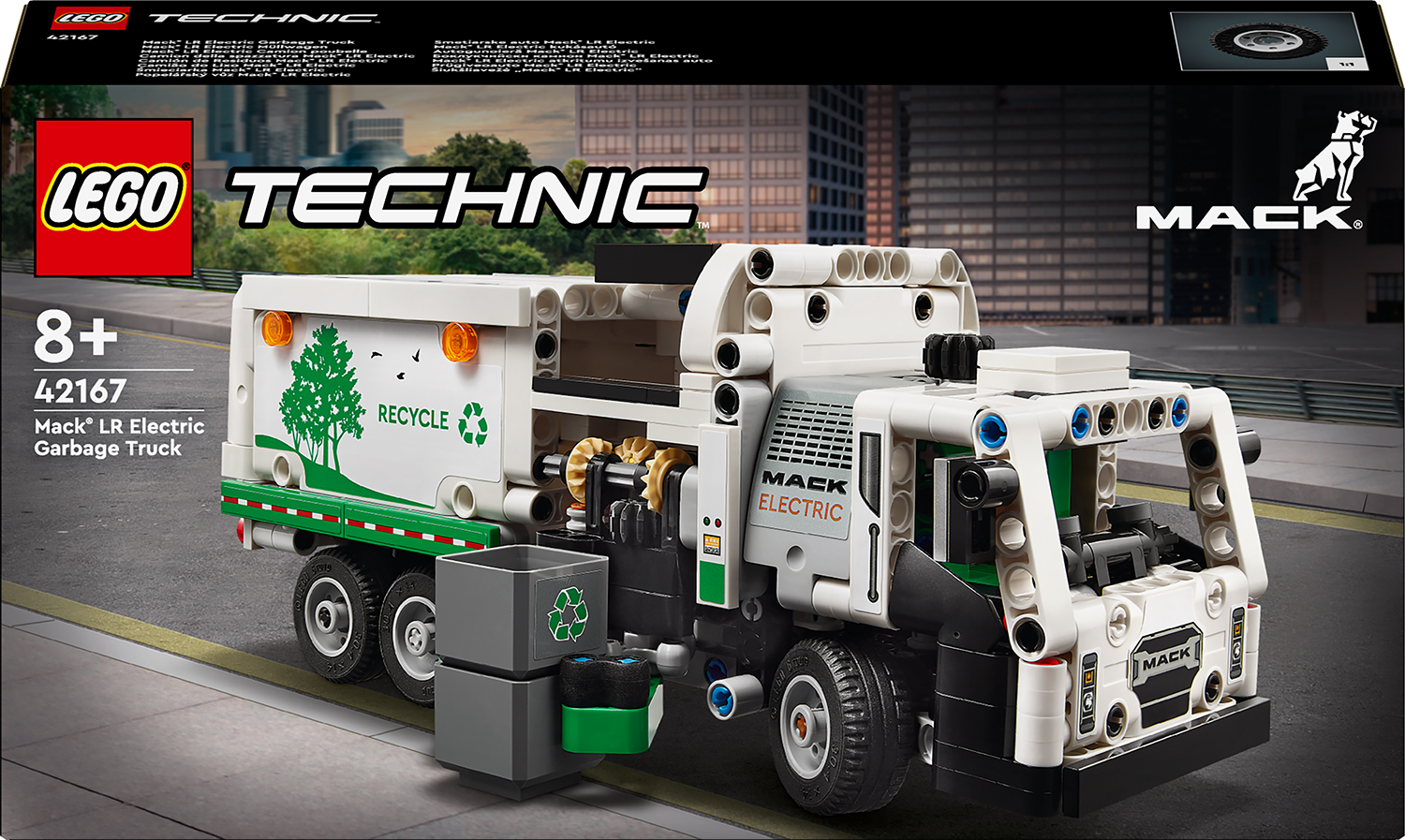 Constructor LEGO Technic - Camion electric de gunoi Mack LR  (42167)
