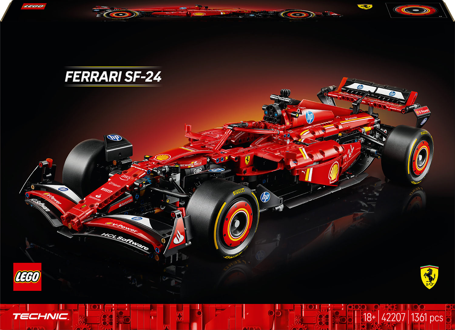 Constructor LEGO Technic Formula 1 - F1 mașină Ferrari SF-24 (42207)