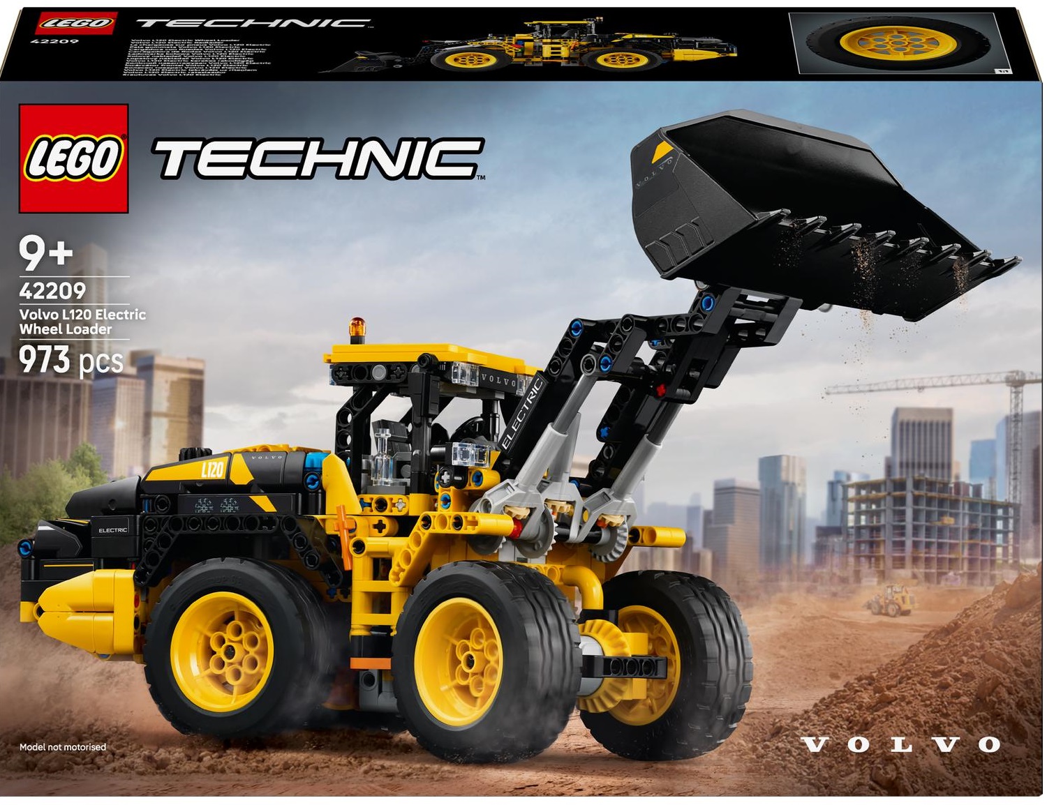Constructor LEGO Technic - Încărcător frontal Volvo L120 Electric (42209)