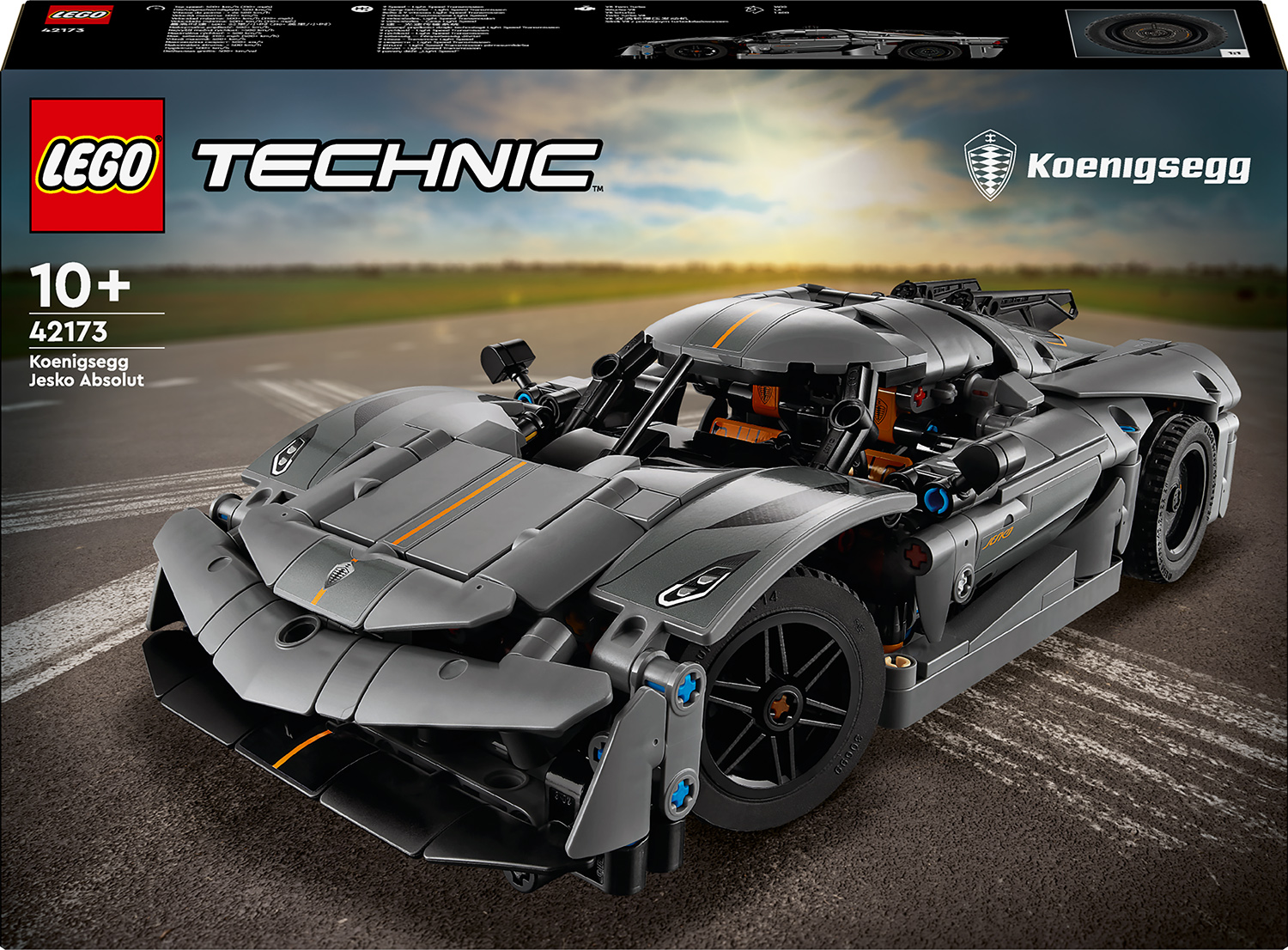 Constructor  LEGO Technic - Hipermașina gri Koenigsegg Jesko (42173)