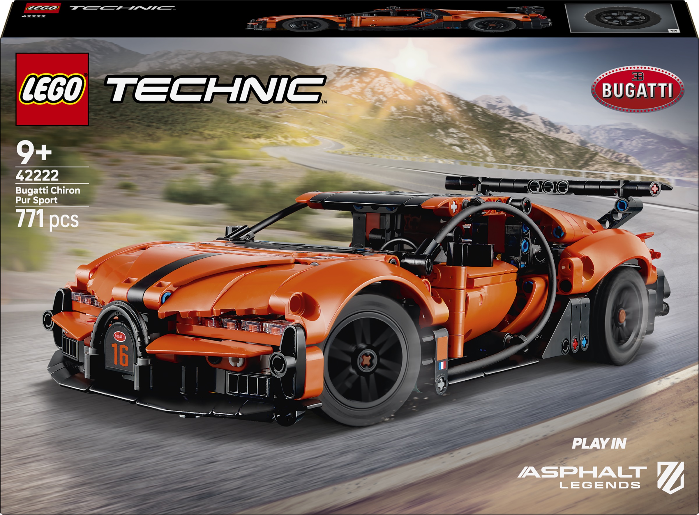Constructor LEGO Technic - Hipermașina Bugatti Chiron Pur Sport (42222)
