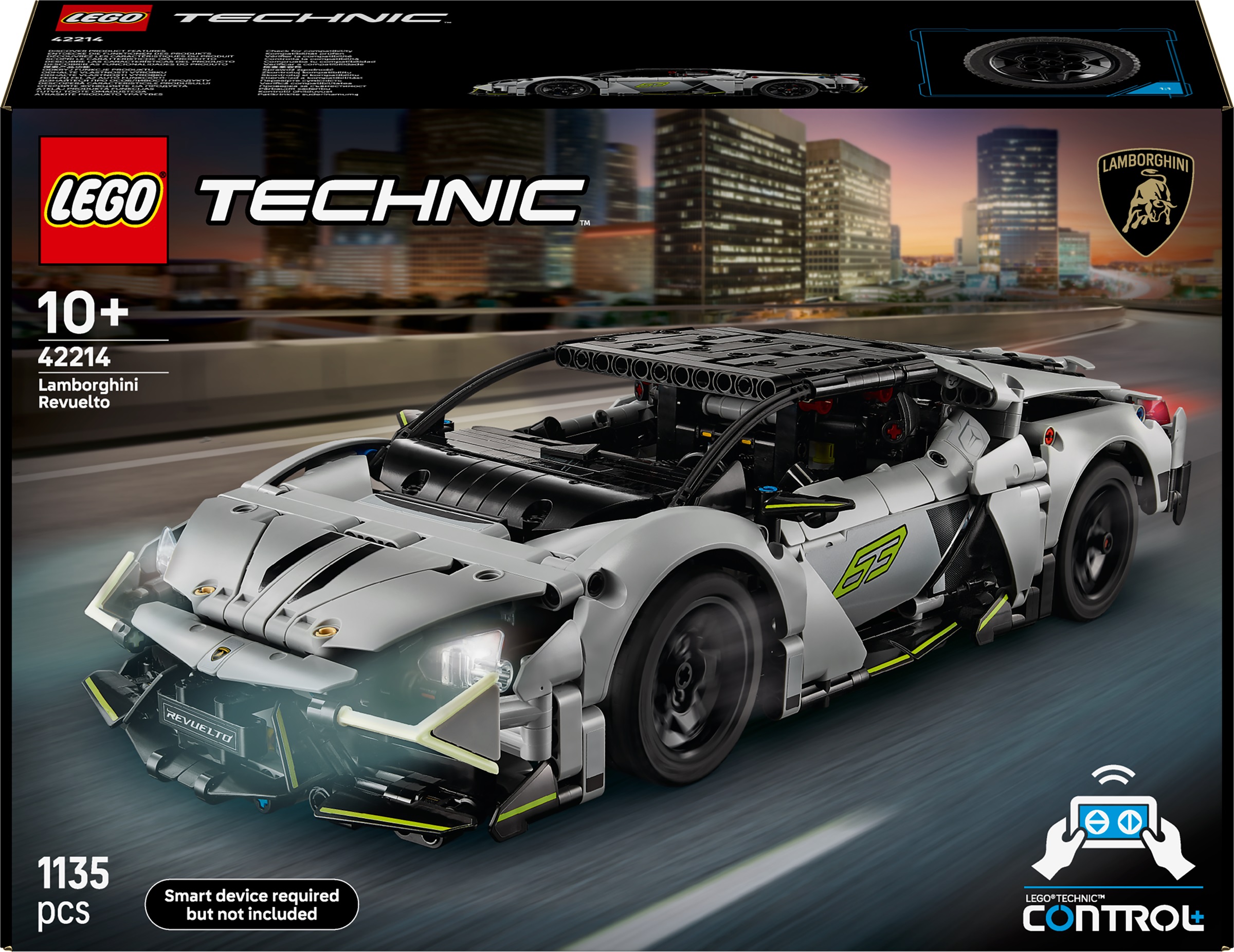 Constructor LEGO Technic - Supermașină sport Lamborghini Revuelto (42214)