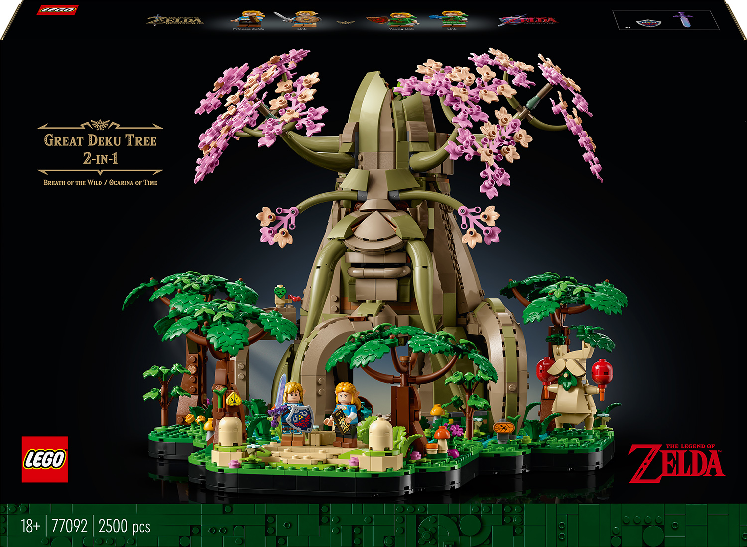 Constructor LEGO The Legend of Zelda 2 în 1 - Great Deku Tree (77092)
