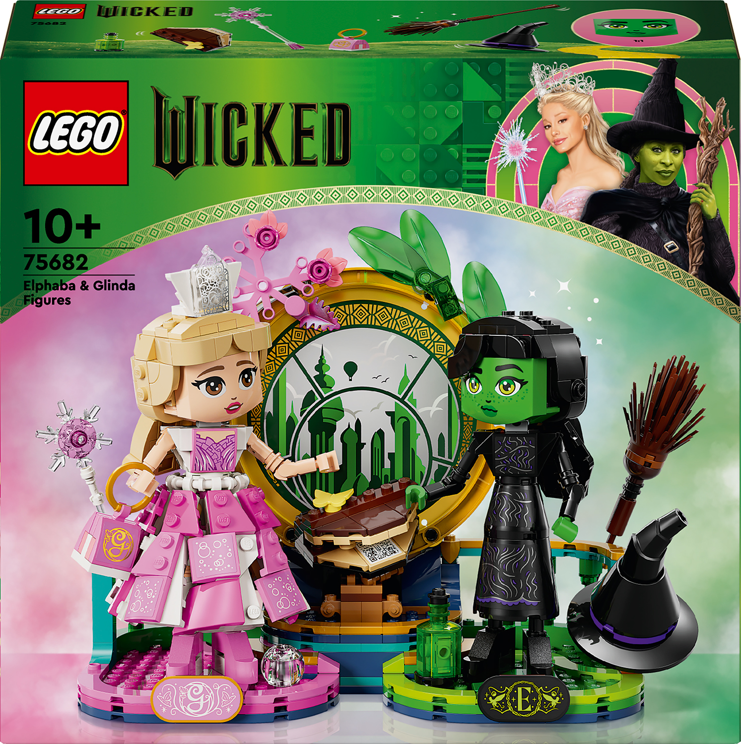Constructor LEGO Wicked - Figurine Elphaba și Glinda (75682)