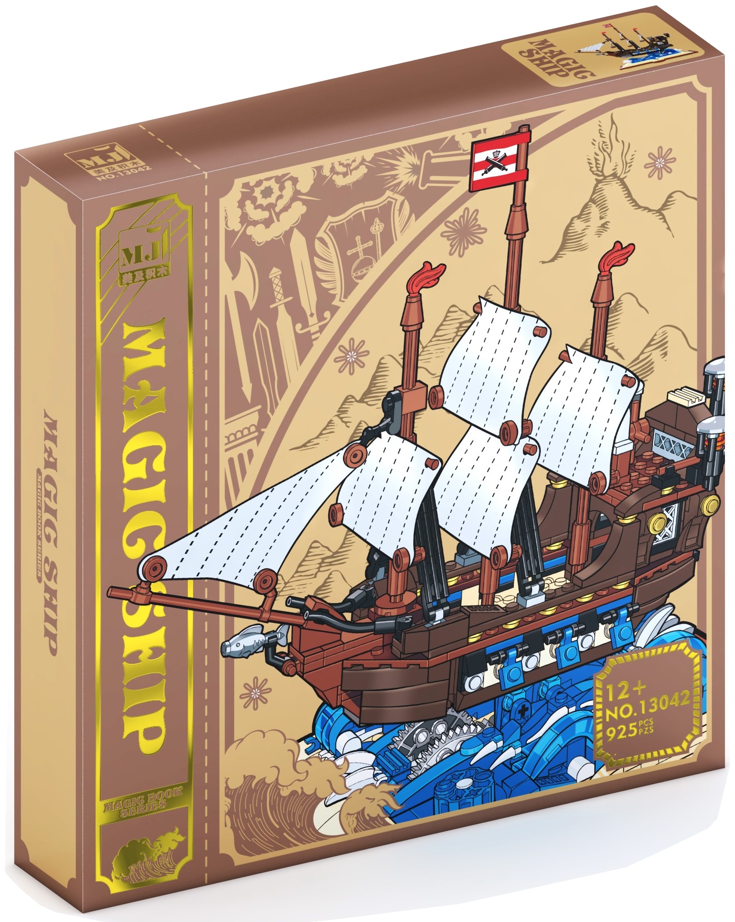Constructor MJI: Magic Book Series - Navă, 925 piese
