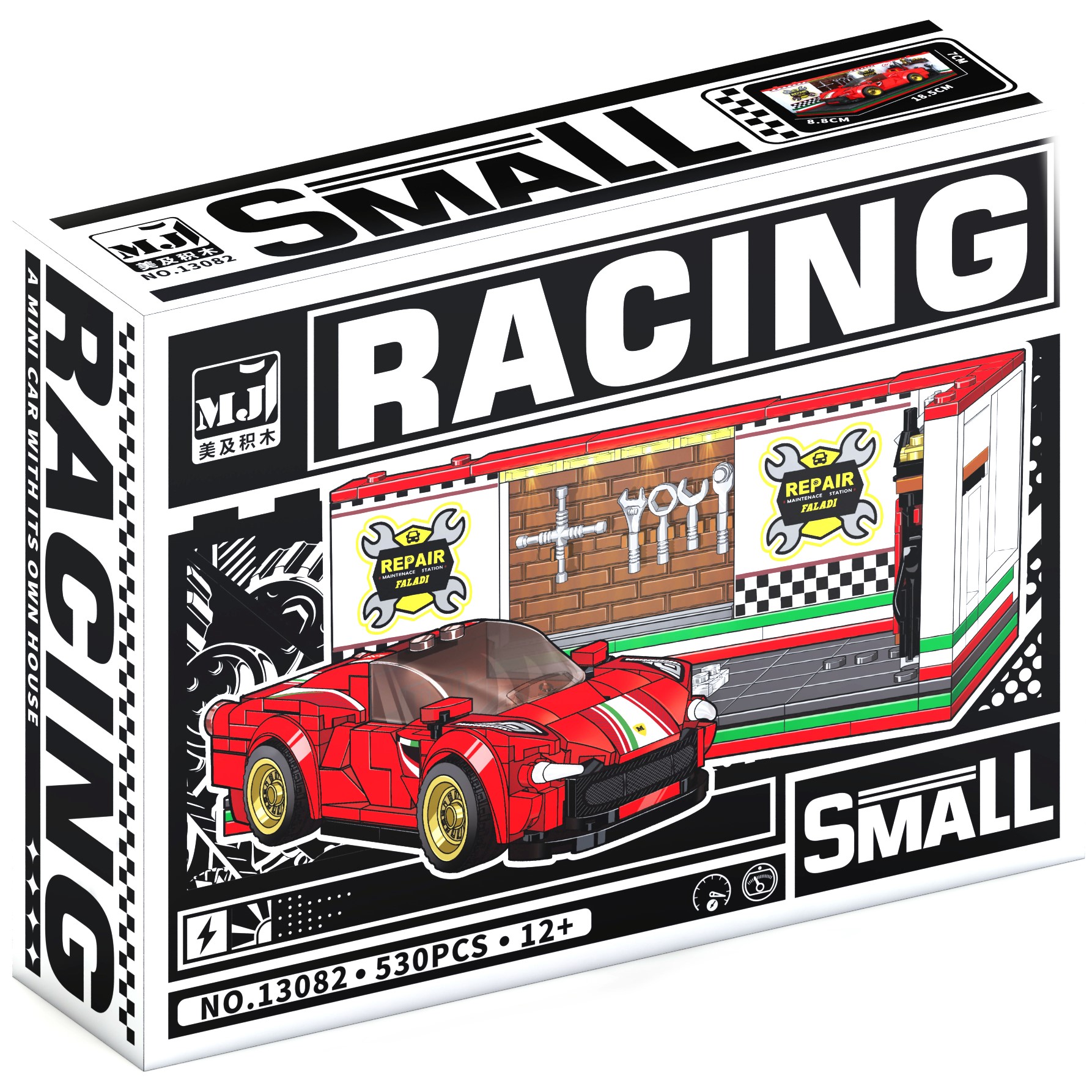 Constructor MJI: Racing - Mașină sport, 530 piese