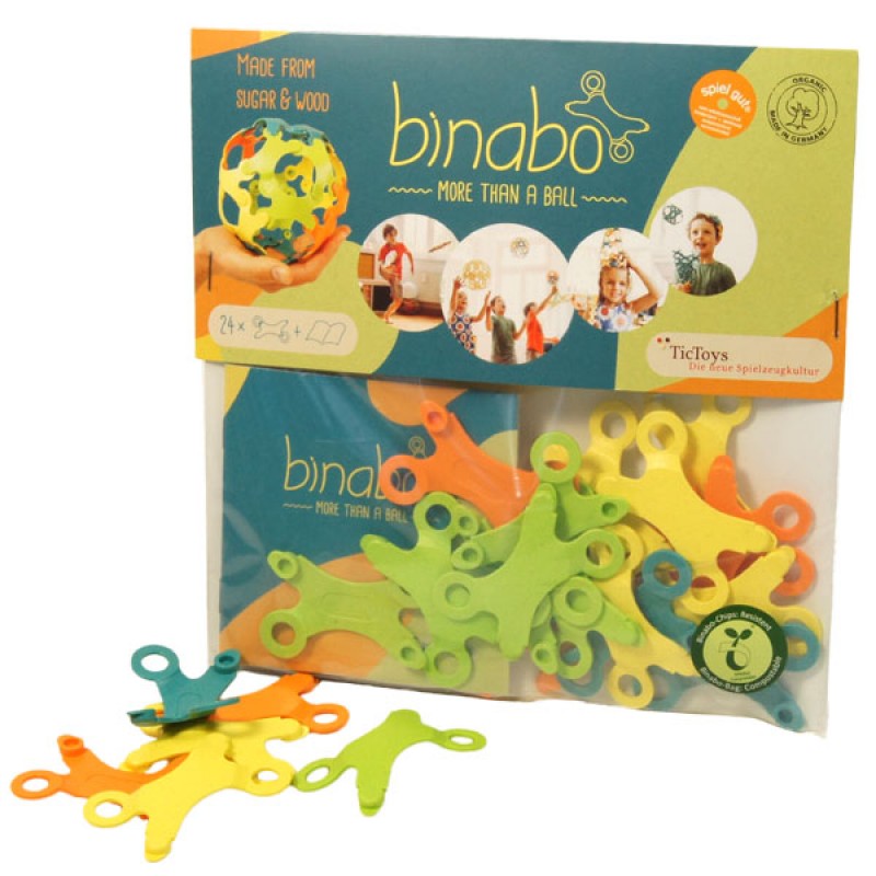 Constructor din plastic bio TicToys Binabo - - 24 de piese