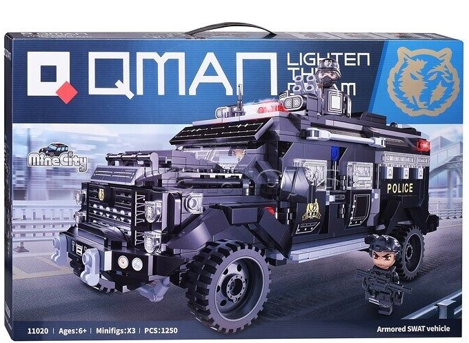 Constructor Qman - Camion Blindat, 1250 piese