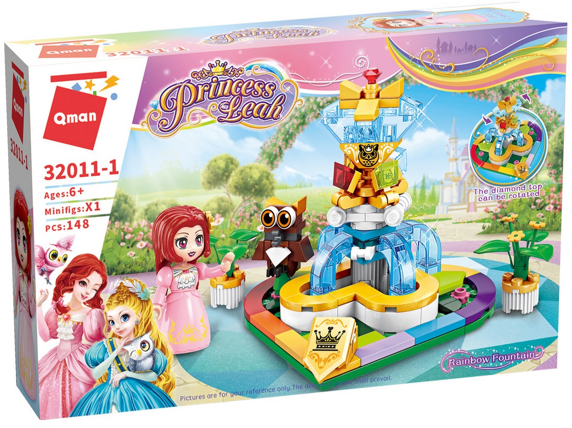 Set constructie Qman Princess Leah - Fantana curcubeului