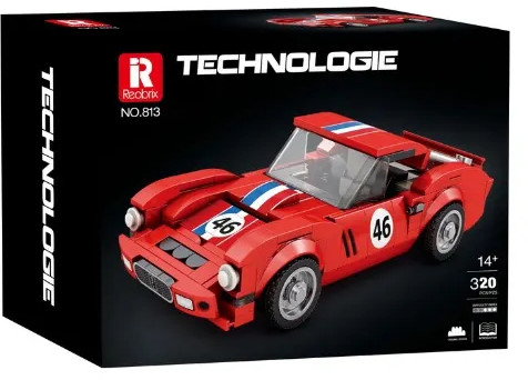 Constructor Reobrix Technologie - Ferrari 250 GTO, 336 piese, roşu