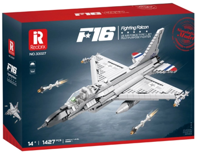 Constructor Reobrix - Avion F16 Fighting Falcon, 1427 piese