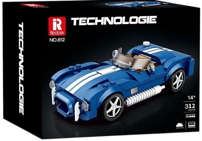Constructor Reobrix Technologie - Shelby Cobra, 312 piese