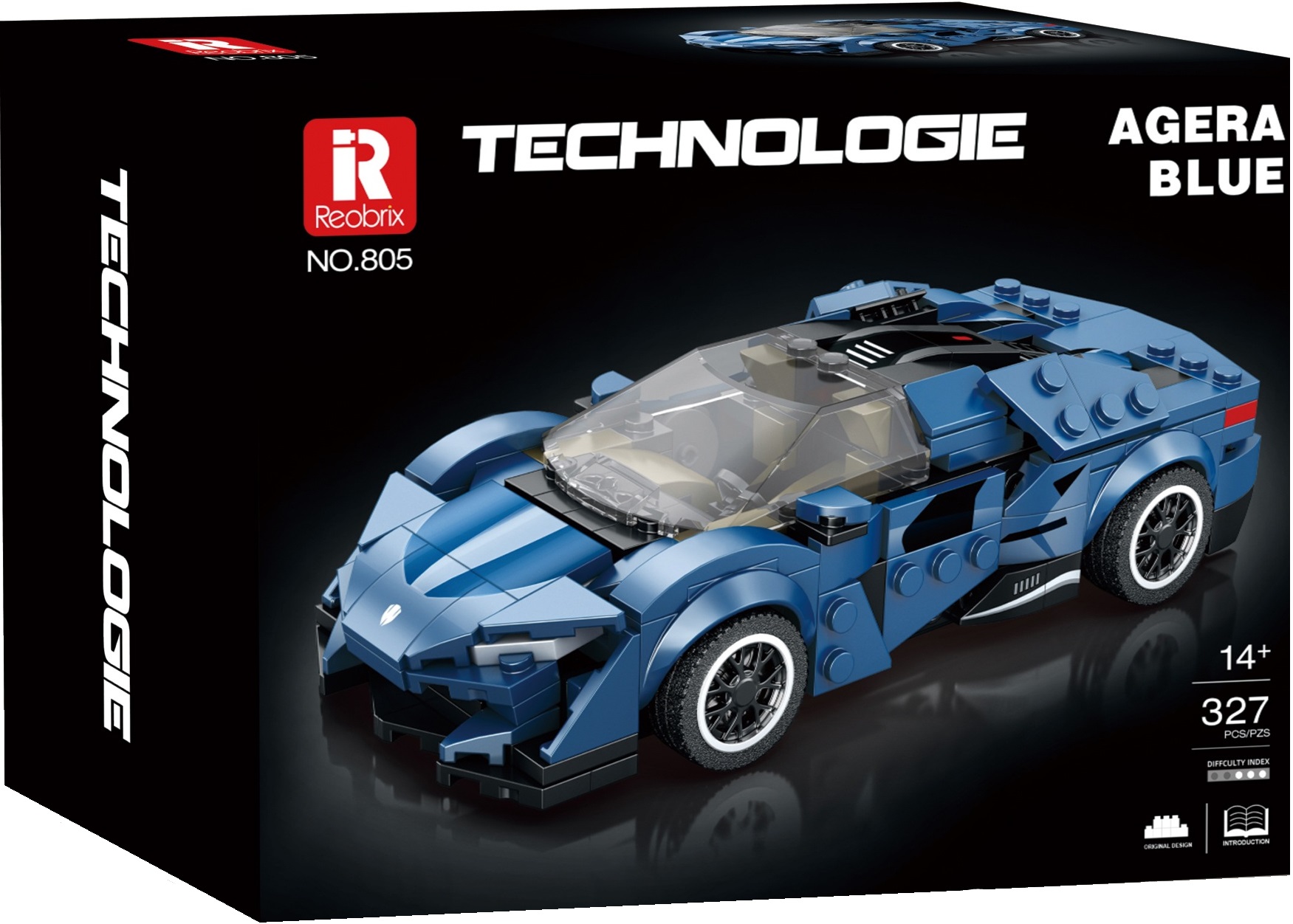 Constructor Reobrix Technologie - Koenigsegg Agera Blue (805)