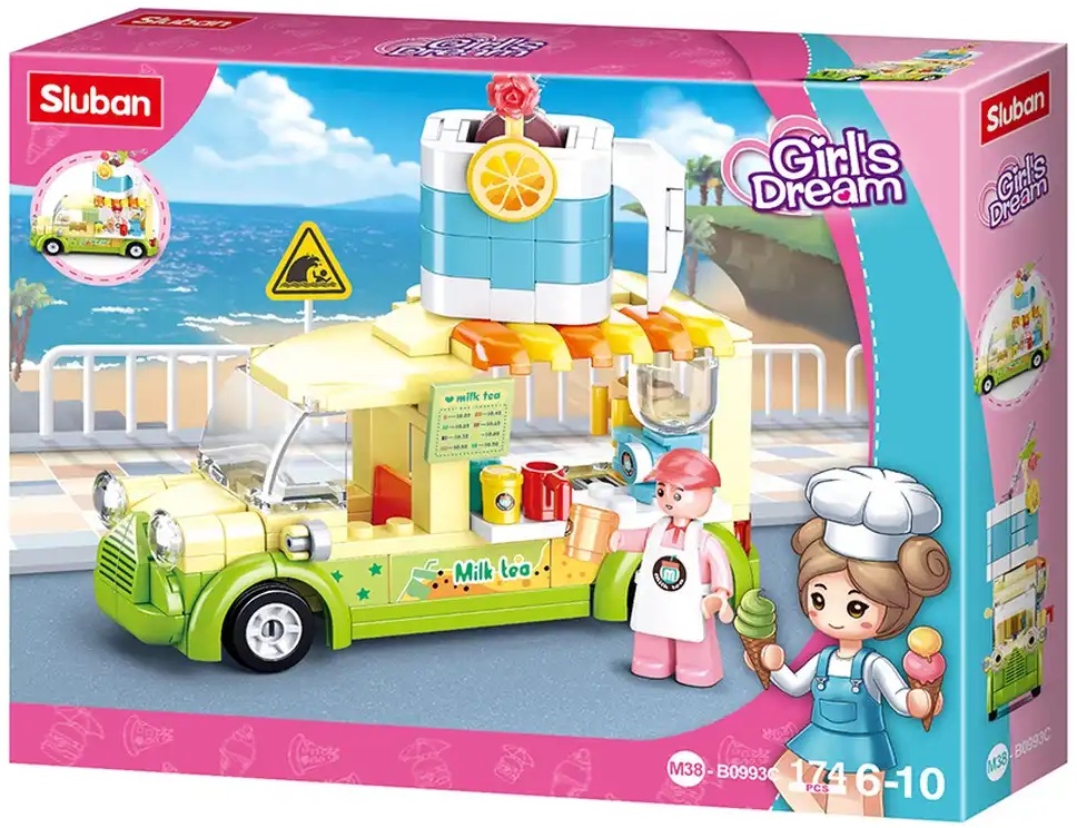 Constructor Sluban Girl's Dream - Magazin de smoothie-uri, 174 de bucăți