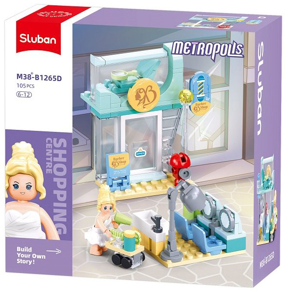 Constructor Sluban Metropolis - Salon de coafură, 105 piese