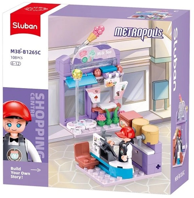 Constructor Sluban Metropolis - Magazin de băuturi, 108 bucăți