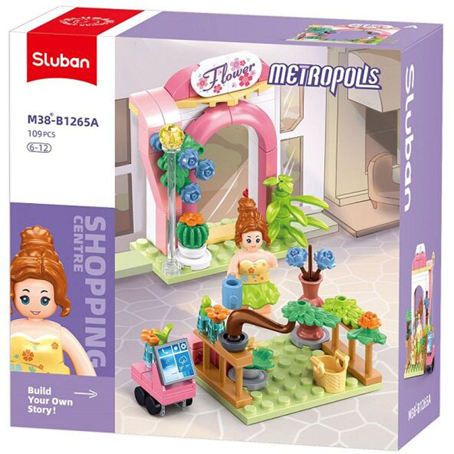 Constructor Sluban Metropolis - Florărie, 111 piese
