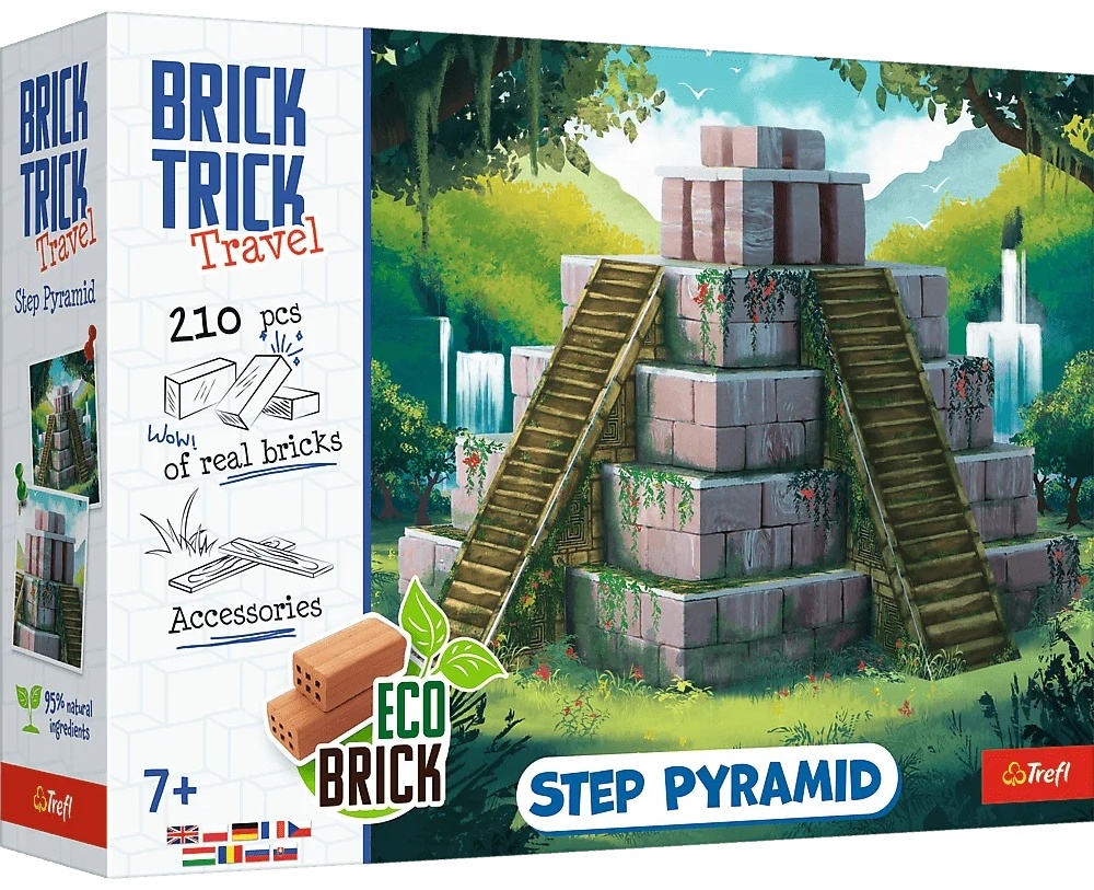 Constructor  Trefl Brick Trick Travel - Piramida în trepte
