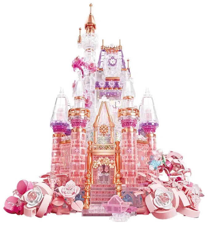 Constructor Wonder Moon - Castelul Lunii și al Stelelor (roz)