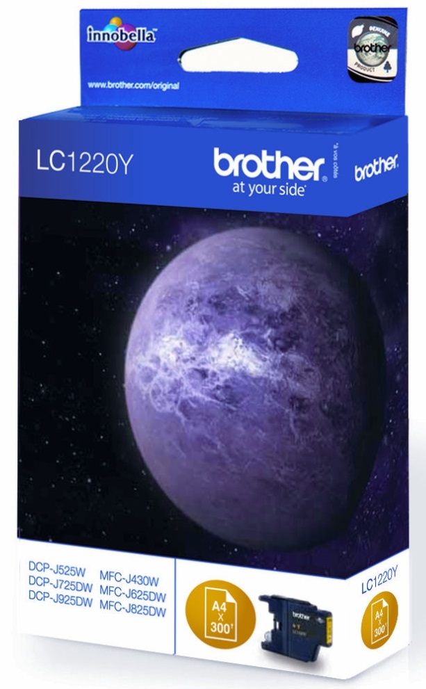 Consumabil Brother - LC-1220Y, pentru DCP-J925DW/MFC-J430W, Yellow