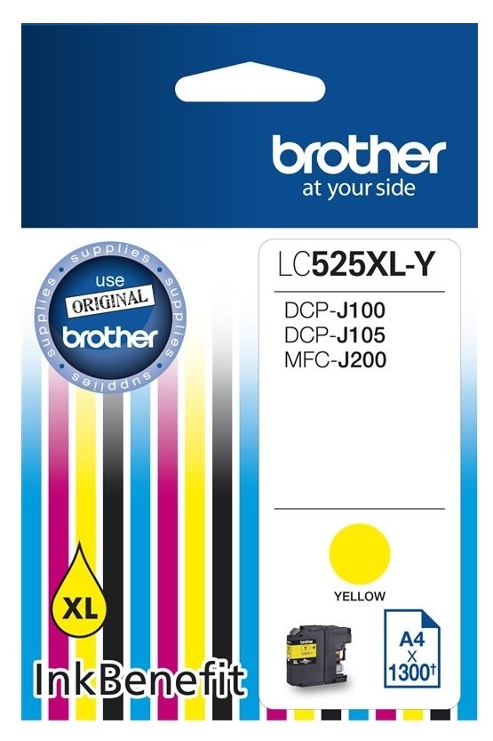 Consumabil Brother - LC-525 XL, pentru DCP-J100/DCP-J105/MFC-J200, Yellow