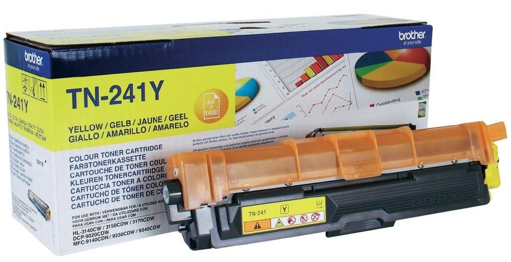 Cartuș toner  Brother - TN-241Y, pentru HL-3140CW/MFC-9140CDN, Yellow