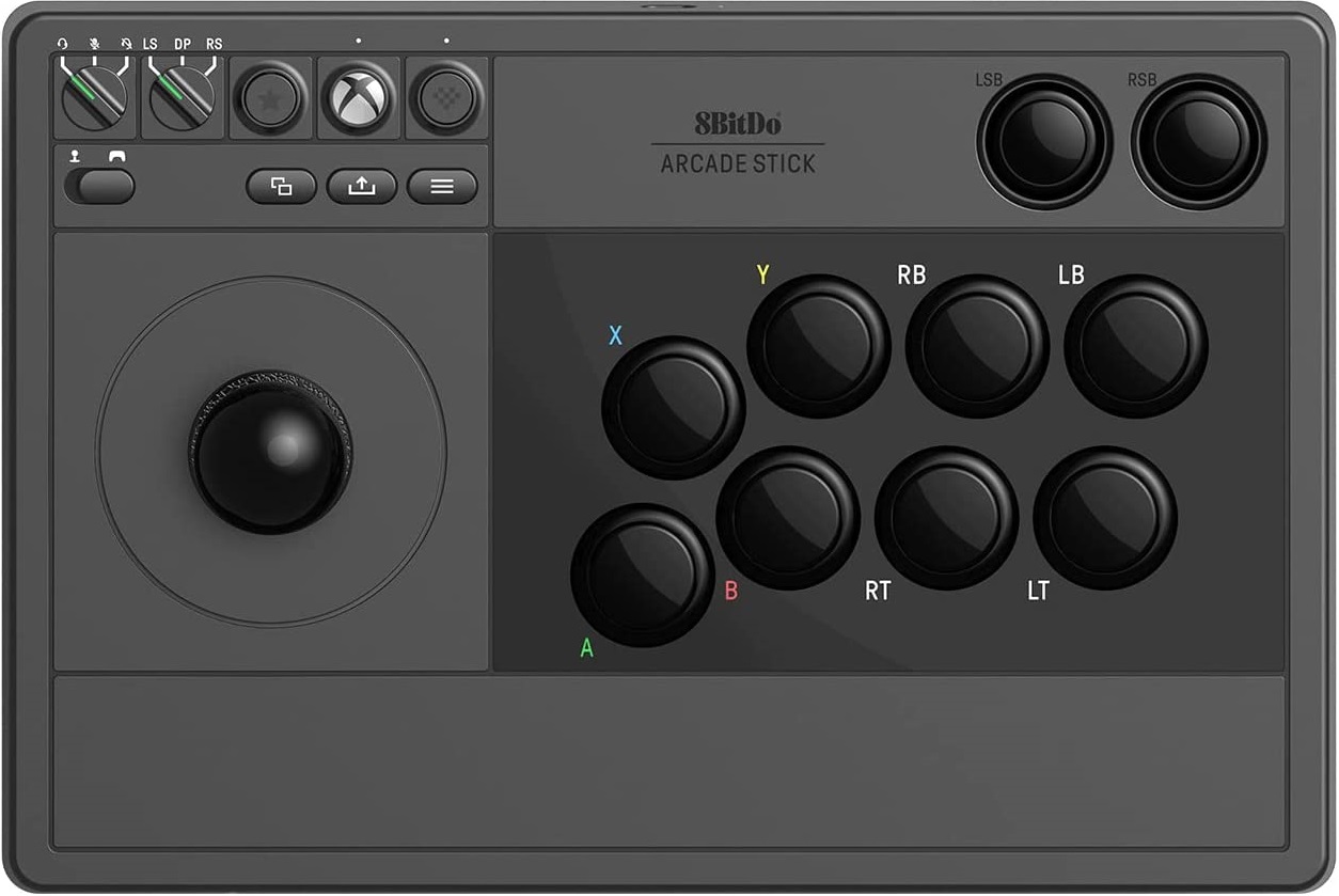 Controller wireless 8BitDo - Arcade Stick, negru (Xbox One/Series S/X)