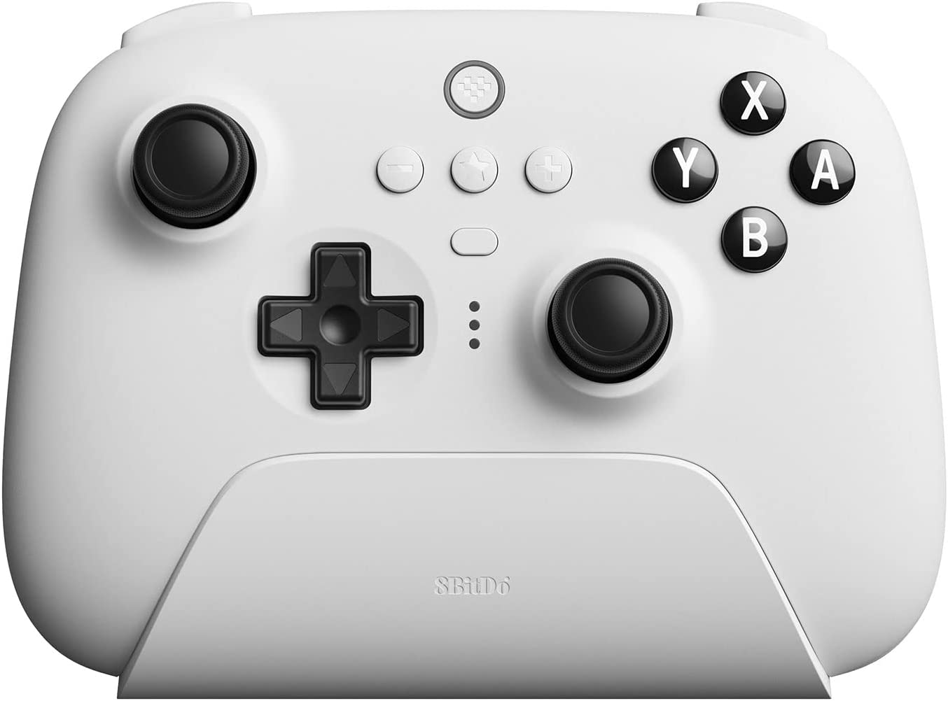 Controller wireless 8BitDo - Ultimate, cu Charging Dock, alb (Nintendo Switch/PC)