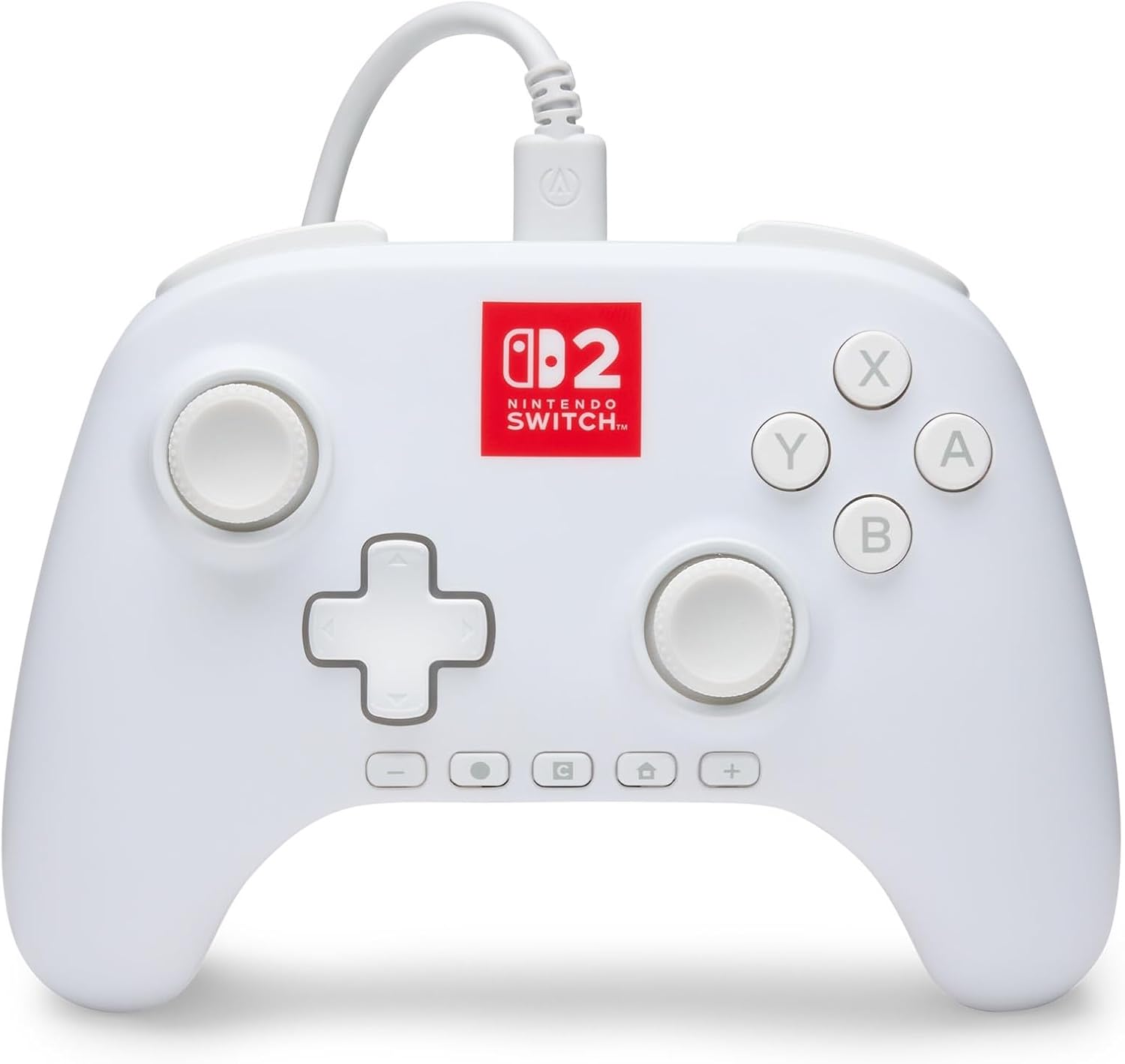 Controlor PowerA - Advantage, cu fir, with Lumectra, alb (Nintendo Switch 2)