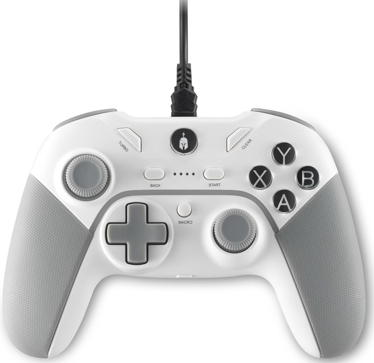 Controlor Spartan Gear - Pelekys, alb (PC, PS3)