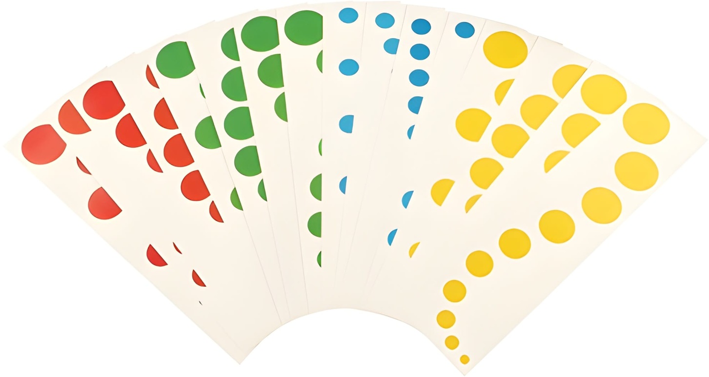 Carduri de control Smart Baby - Cilindri colorați Montessori, 16 modele