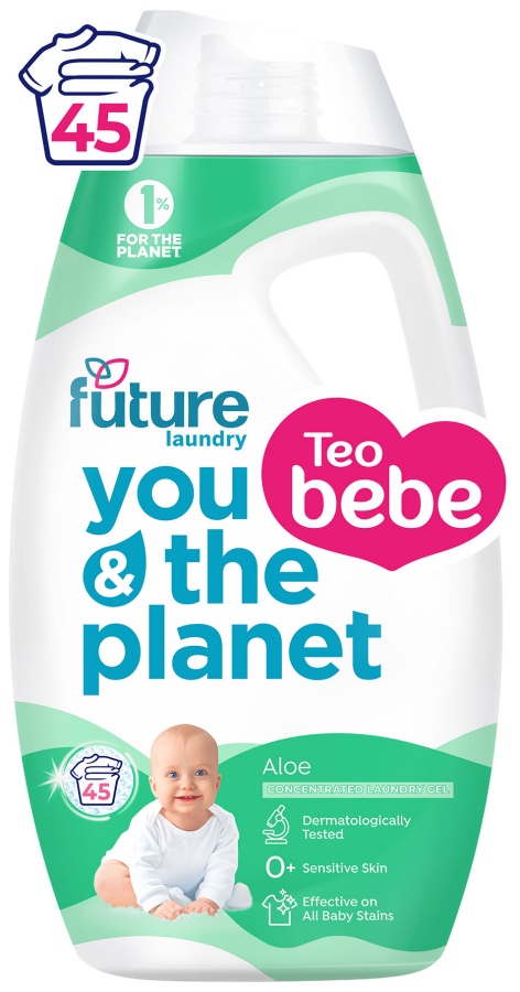 Gel de rufe concentrat Future baby - Aloe, 1,8 l, 45 spălări