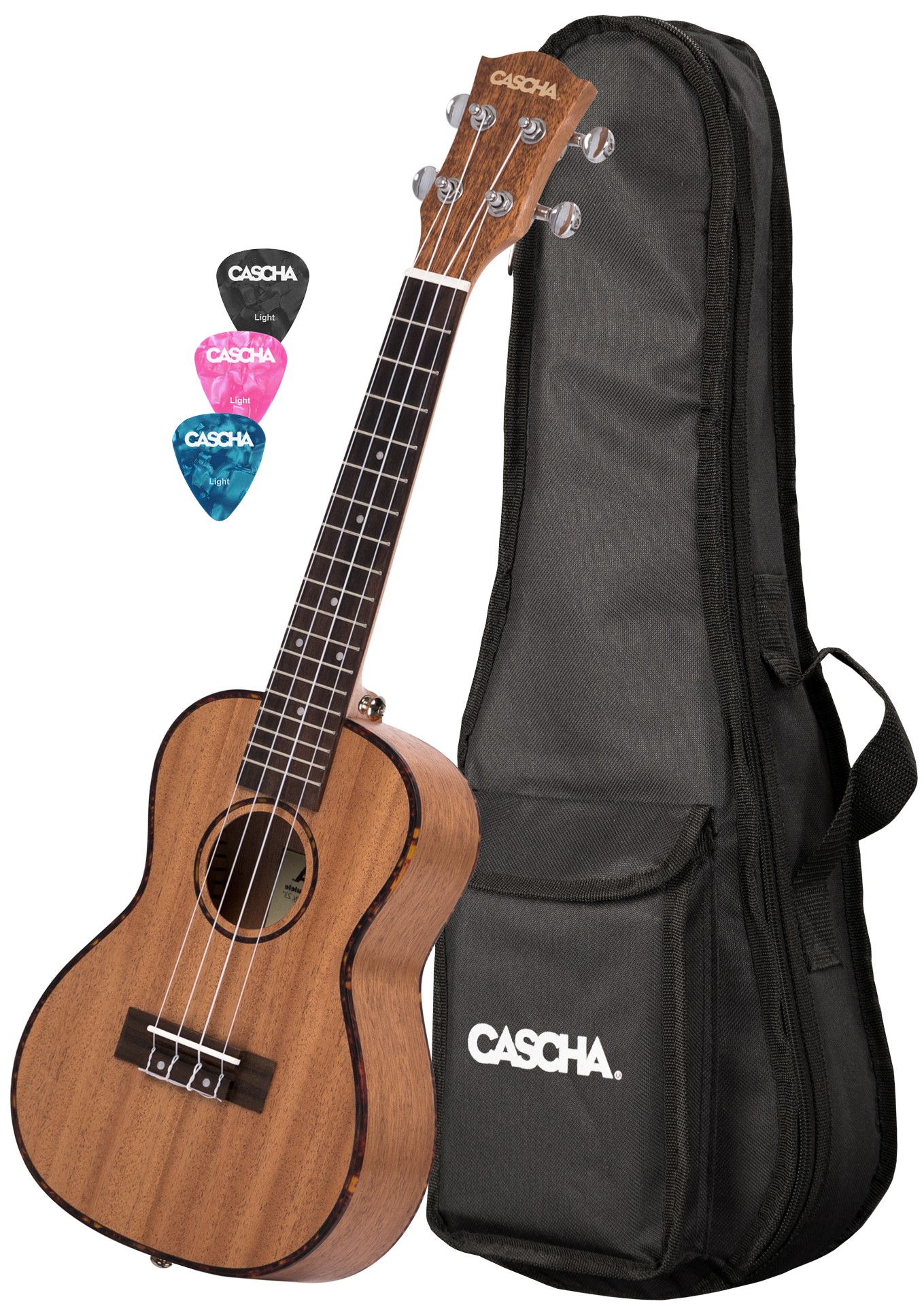 Ukulele concert Cascha - HH 2035L Premium Mahogany, maro