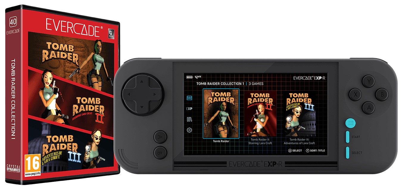 その他 EVERCADE EXP-R TOMB RAIDER COLLECTION Consolă Evercade EXP-R + Tomb Raider Collection | Ozone.ro