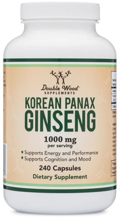 Korean Panax Ginseng, 240 capsule, Double Wood